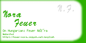 nora feuer business card